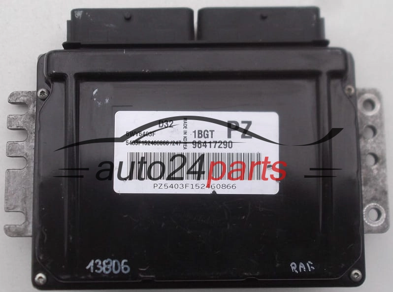 Sterownik silnika CHEVROLET MATIZ 5WY5403F 96417290 96417290PZ -