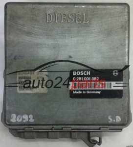 MOTORSTEUERGERÄT ECU STEUERGERÄT BMW E36 325 2.5 TDS BOSCH 0281001382, 0 281 001 382, 2246484, 28RTD751