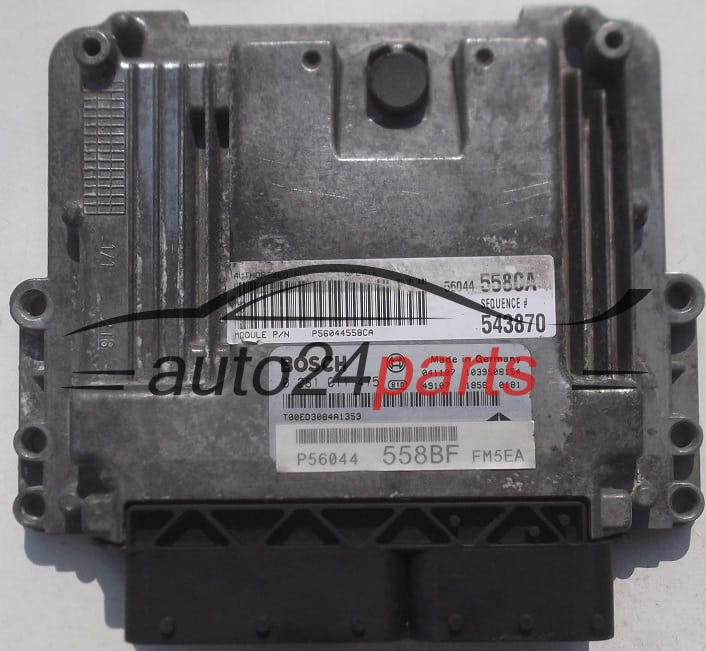 ECU CENTRALITA DE MOTOR JEEP GRAND CHEROKEE 2.8 CRD BOSCH 0 281 011 475, 0281011475, P56044558BF, FM5EA
