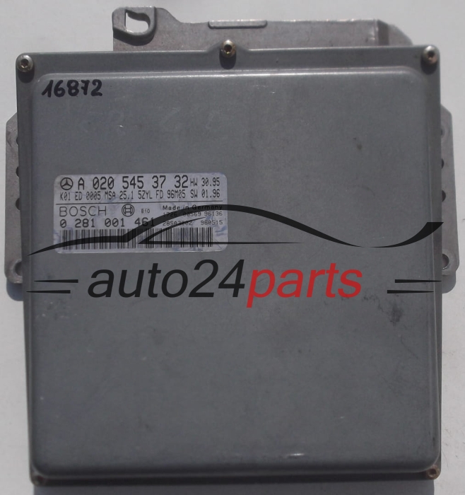 CALCULATEUR MOTEUR MERCEDES W210 E250 2.5 DIESEL BOSCH 0 281 001 461, 0281001461, A 020 545 37 32, A0205453732, 0205453732 