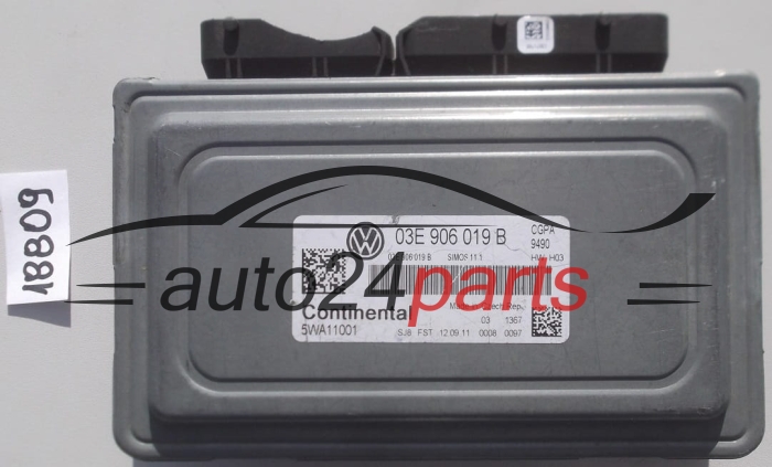 KOMPUTER STEROWNIK SILNIKA VOLKSWAGEN POLO 1.2 CONTINENTAL 5WA11001