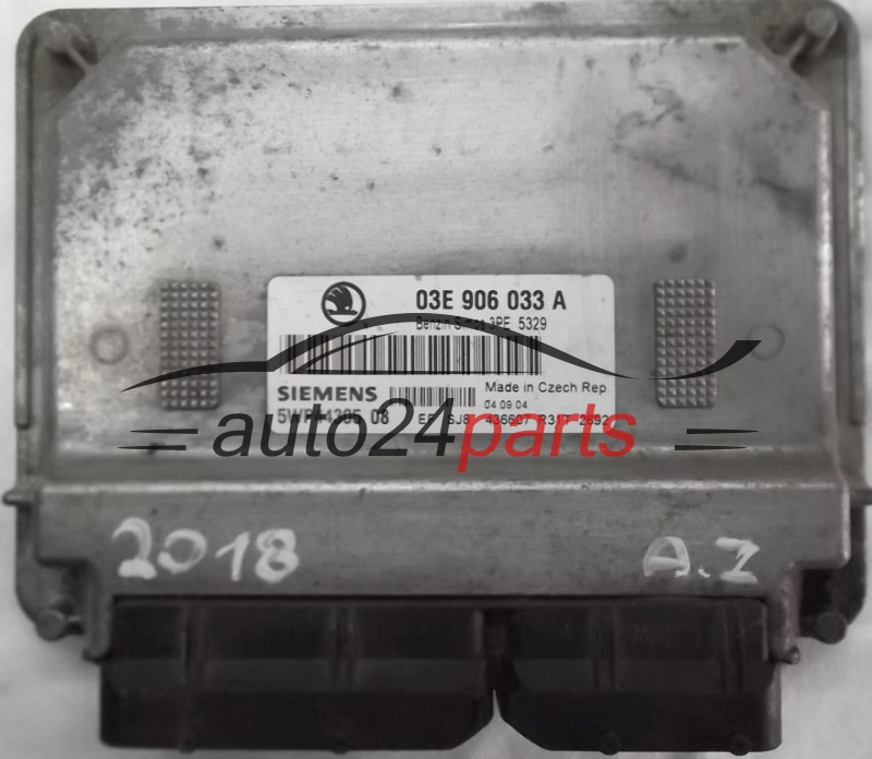 Sterownik silnika SKODA FABIA 1.2 AZQ 03E906033A SIEMENS 5WP44305 08 BENZIN SIMOS 3PE 5329 - 2018