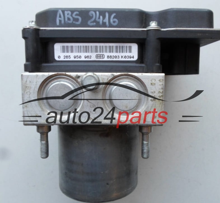 ABS PUMPE BLOCK HYDRAULIKPUMPE STEUERGERÄT CITROEN C4 BOSCH 0 265 230 289, 0265230289, 96 609 345 80, 9660934580, 0 265 950 962, 0265950962