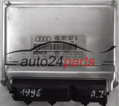 KOMPUTER STEROWNIK SILNIKA AUDI A6 1.8T 1.8 TURBO 4B0907557B, 4B0 907 557 B, BOSCH 0261204806, 0 261 204 806, BENZIN D03, 28SA5412