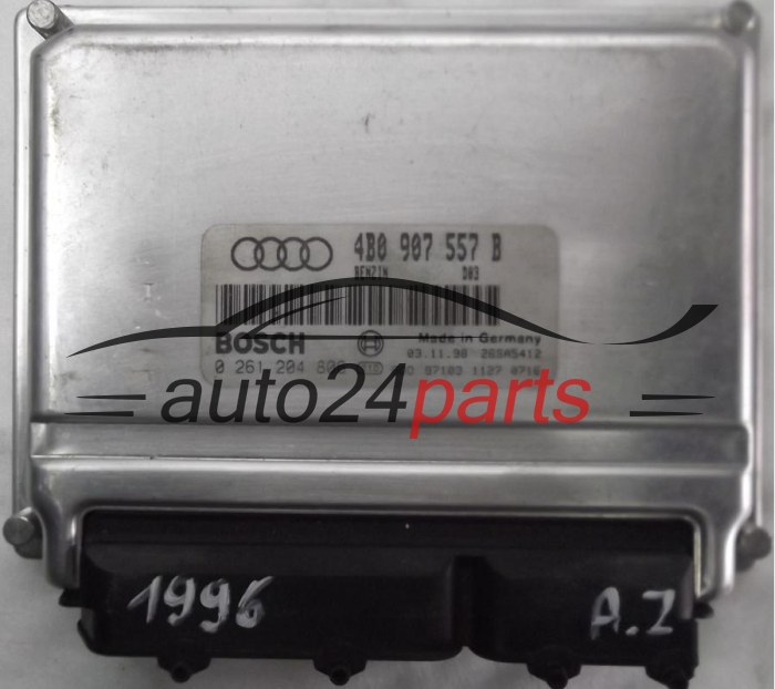 KOMPUTER STEROWNIK SILNIKA AUDI A6 1.8T 1.8 TURBO 4B0907557B, 4B0 907 557 B, BOSCH 0261204806, 0 261 204 806, BENZIN D03, 28SA5412