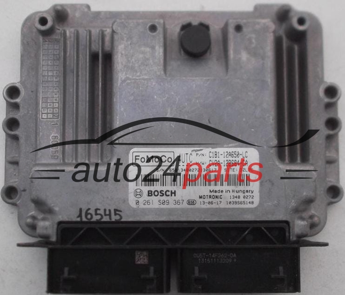 MOTORSTEUERGERÄT ECU STEUERGERÄT FORD 1.6 STCI BOSCH 0 261 S09 367, 0261S09367, C1B1-12A650-LC, C1B112A650LC, CV2A-12B684-CA, CV2A12B684CA 
