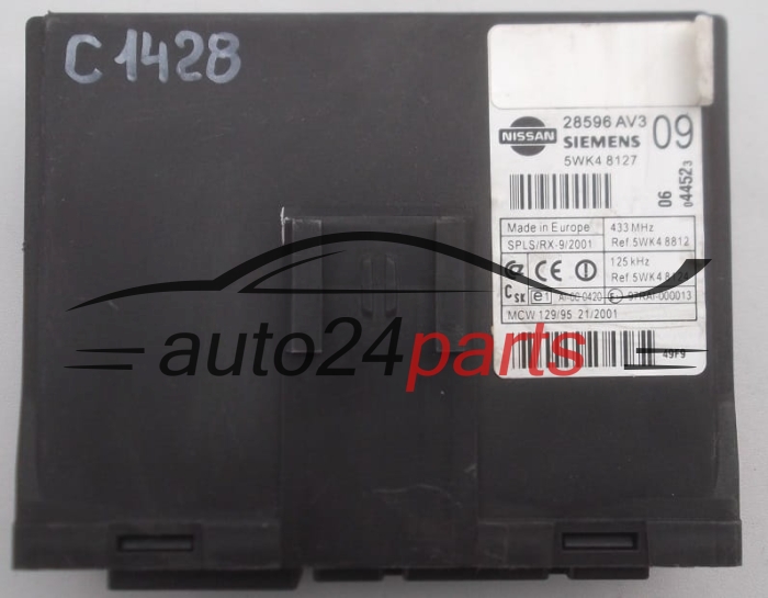 CENTRALITA DE CONFORT NISSAN PRIMERA SIEMENS 5WK4 8127,  28596 AV3 