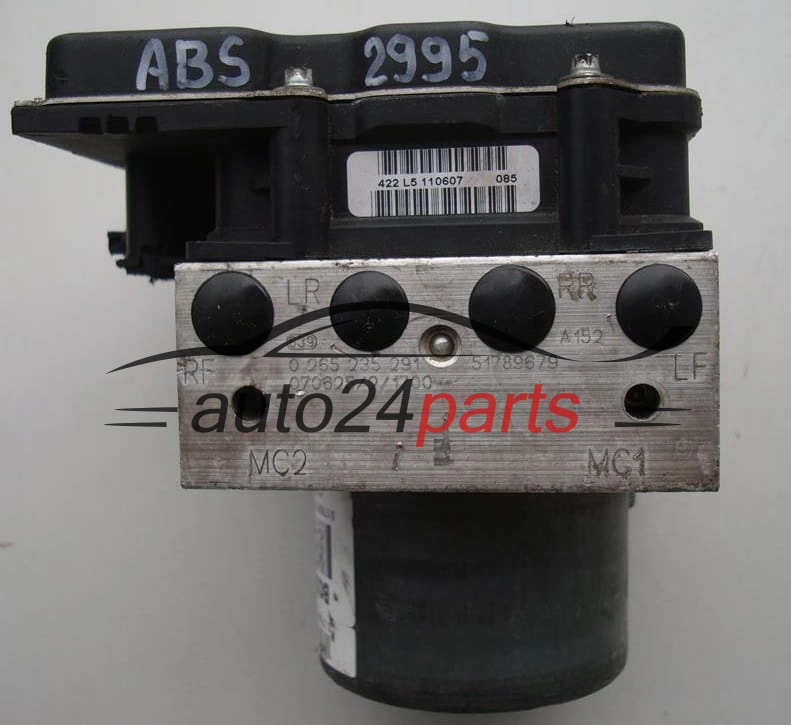 ABS POMPA I STEROWNIK FIAT BRAVO BOSCH 0 265 235 291, 0265235291, 51789679, 0265950670