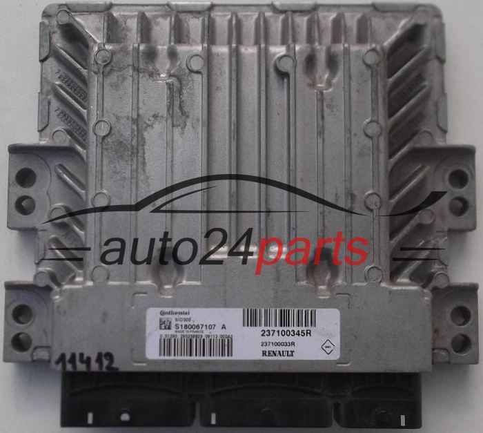 MOTORSTEUERGERÄT ECU STEUERGERAT RENAULT MEGANE SCENIC 1.9 DCI S180067107A, 237100345R