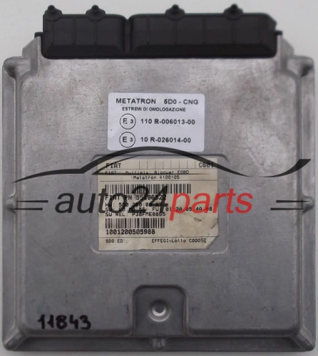 KOMPUTER STEROWNIK SILNIKA FIAT MULTIPLA PN 55196522, PN55196522, METATRON 5D0-CNG, 5D0CNG - 11843