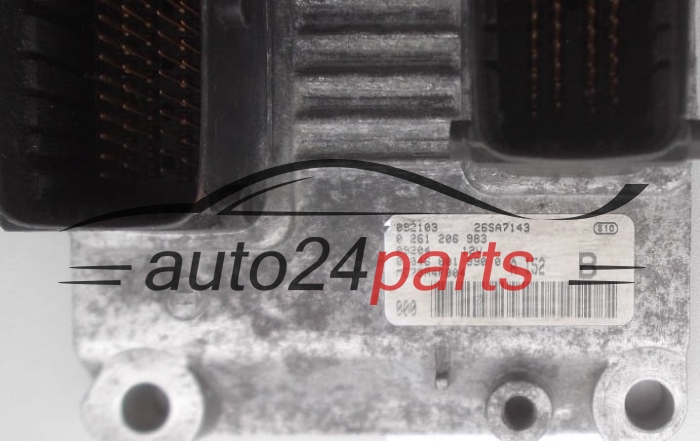KOMPUTER STEROWNIK SILNIKA FIAT PUNTO BRAVA BRAVO 1.2 16V BOSCH 0261206983, 0 261 206 983, 00468019900, 0 046 801 990 0, ME73H4F004, 26SA7143