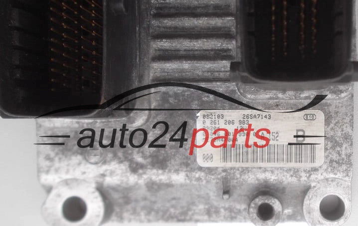 KOMPUTER STEROWNIK SILNIKA FIAT PUNTO BRAVA BRAVO 1.2 16V BOSCH 0261206983, 0 261 206 983, 00468019900, 0 046 801 990 0, ME73H4F004, 26SA7143