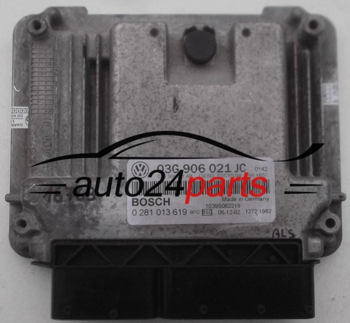 MOTORSTEUERGERÄT ECU STEUERGERÄT VOLKSWAGEN SKODA OCTAVIA 2.0 TDI BOSCH 0 281 013 619