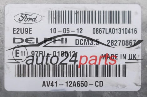 ECU CENTRALITA DE MOTOR  FORD KUGA DELPHI 28270867, AV41-12A650-CD