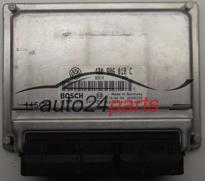 KOMPUTER STEROWNIK SILNIKA VW VOLKSWAGEN PASSAT 1.8 BOSCH 0 261 206 049, 0261206049, 4B0 906 018 C, 4B0906018C