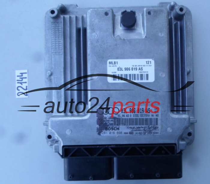 KOMPUTER STEROWNIK SILNIKA AUDI Q5 2.0 TDI BOSCH 0 281 016 698, 0281016698, 03L 906 019 AS, 03L906019AS, 03L 906 022 B, 03L906022B EDC17CP14 
