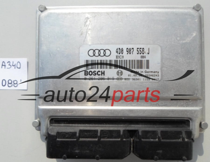 KOMPUTER STEROWNIK SILNIKA AUDI S8 D2 BOSCH 0 261 206 019,  4D0 907 558 J
