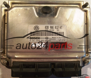 ECU CENTRALITA DE MOTOR SEAT LEON 1.9 TDI ASV 038 906 012 AT, 038906012AT, BOSCH 0281 010 062, 0281010062, 28SA4252 DIESLE EDC15UM+ 2815