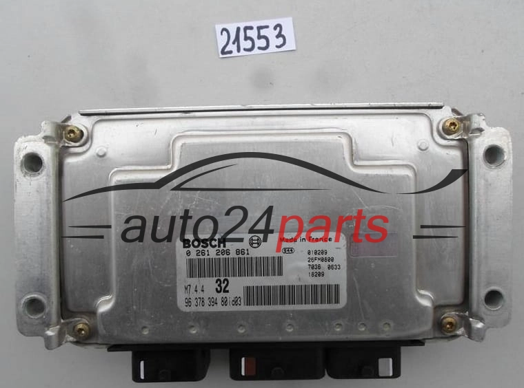 KOMPUTER STEROWNIK SILNIKA PEUGEOT 306 1.6 9637839480 ID03 BOSCH 0261206861 M7.4.4 32