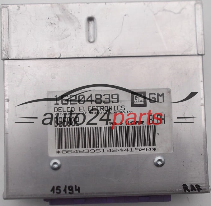 MOTORSTEUERGERÄT ECU STEUERGERAT OPEL VECTRA 1.8 DELCO 16204839 GM, 16204839GM, D95002, BLBH