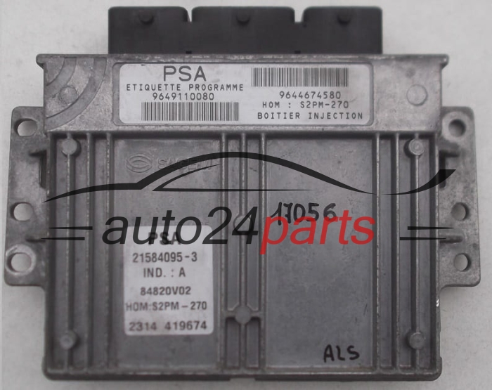 CALCULATEUR MOTEUR CITROEN XSARA PICASSO 1.8 SAGEM 21584095-3, 215840953, 9649110080, 9644674580
