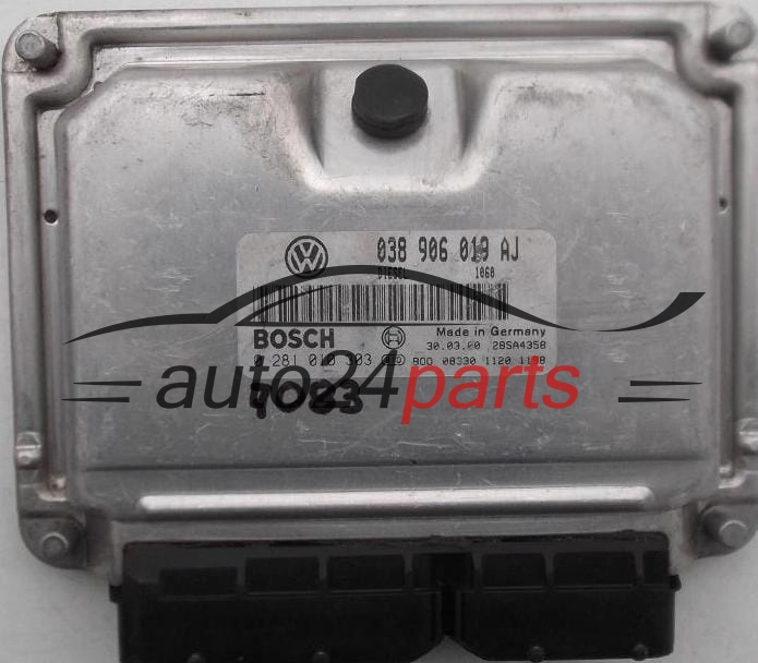 KOMPUTER STEROWNIK SILNIKA VW VOLKSWAGEN PASSAT 1.9 TDI ATJ 038906019AJ, 038 906 019 AJ, BOSCH 0 281 010 303, 0281010303, DIESEL 1060, 28SA4358 
