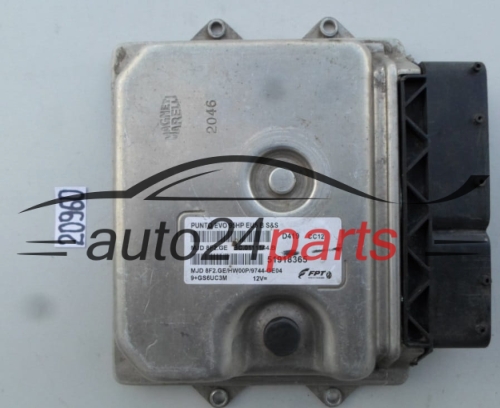 KOMPUTER STEROWNIK SILNIKA FIAT PUNTO EVO MJD 8F2.GE, MJD8F2GE, 51918365