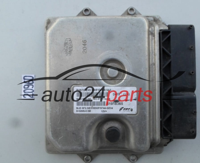 KOMPUTER STEROWNIK SILNIKA FIAT PUNTO EVO MJD 8F2.GE, MJD8F2GE, 51918365