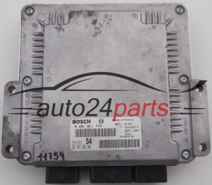 KOMPUTER STEROWNIK SILNIKA CITROEN PEUGEOT 2.2 HDI BOSCH 0 281 011 779, 0281011779, 96 595 202 80, 9659520280 - 11754