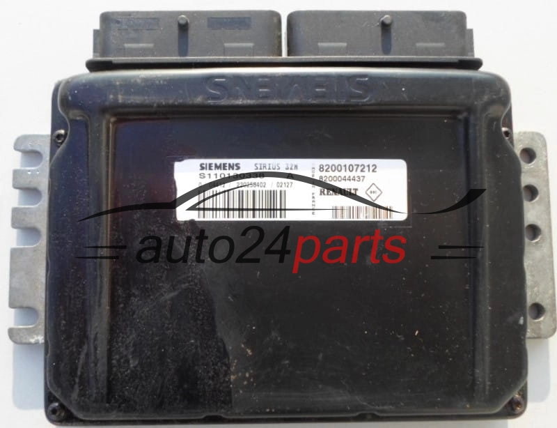 ECU CENTRALITA DE MOTOR  RENAULT 1.4 SIEMENS S110130338 A,  8200107212, 8200044437