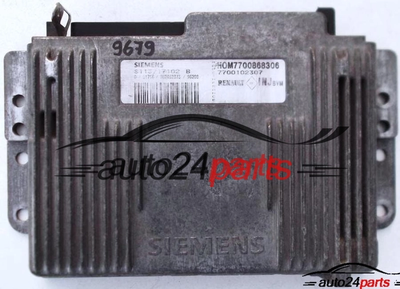 KOMPUTER STEROWNIK SILNIKA RENAULT MEGANE 2.0, SIEMENS S113717102B, HOM7700868306