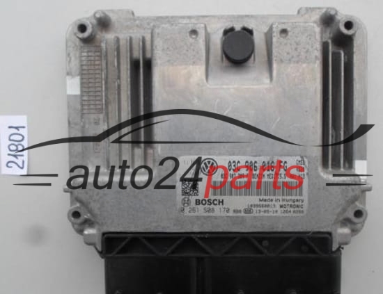 KOMPUTER STEROWNIK SILNIKA VW VOLKSWAGEN JETTA BOSCH 0 261 S08 170, 0261S08170, 03C 906 016 FG, 03C906016FG, MED17.5.5 