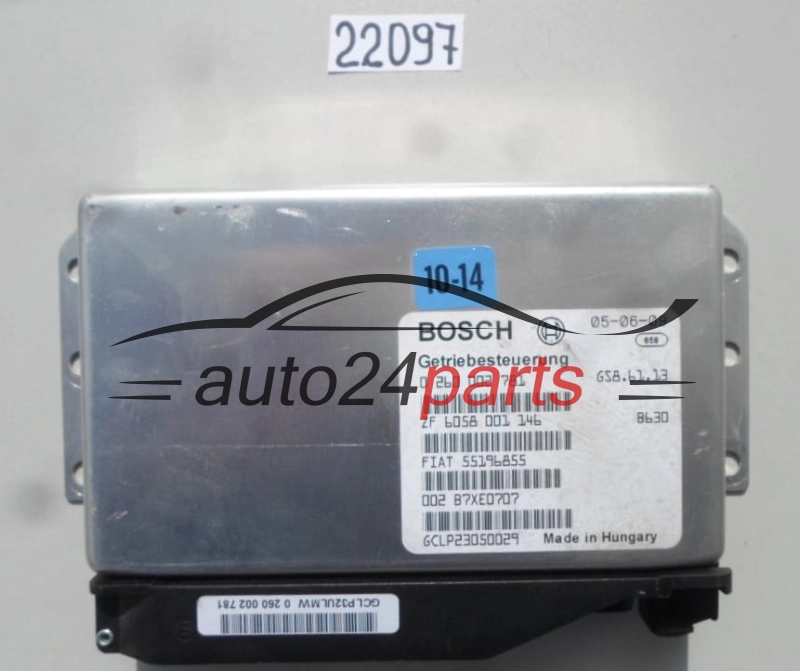 STEROWNIK SKRZYNI AUTOMATYCZNEJ FIAT DUCATO 2.8 JTD BOSCH 0 260 002 781, 0260002781, 55196855 