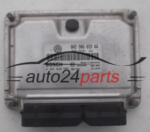 CALCULATEUR MOTEUR VW VOLKSWAGEN LUPO 1.2 TDI, BOSCH 0 281 010 505, 0281010505, 045 906 019 AA, 045906019AA
