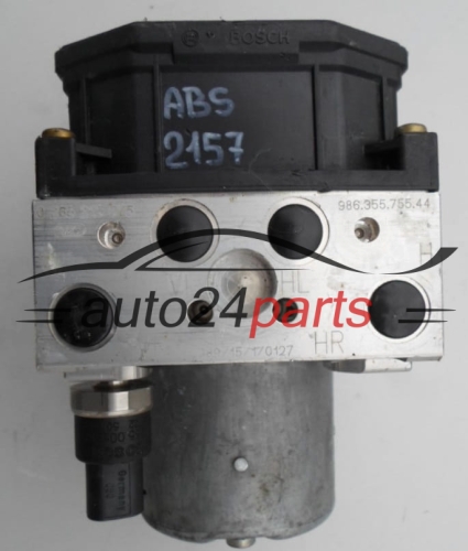 POMPE HYDRAULIQUE ET CALCULATEUR d'ABS PORSCHE BOXTER BOSCH 0 265 225 075,  98635575544