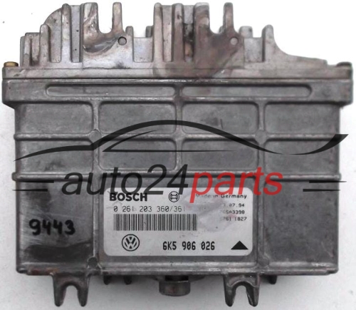 KOMPUTER STEROWNIK SILNIKA SEAT IBIZA 1.4, BOSCH 0261203360/361, 6K5906026