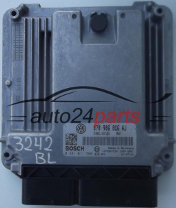 CALCULATEUR MOTEUR VW VOLKSWAGEN T5 2.5 TDI 070906016AJ, 070 906 016 AJ, BOSCH 0281011568, 0 281 011 568, DIESEL EDC16U1 7002 1039S07534