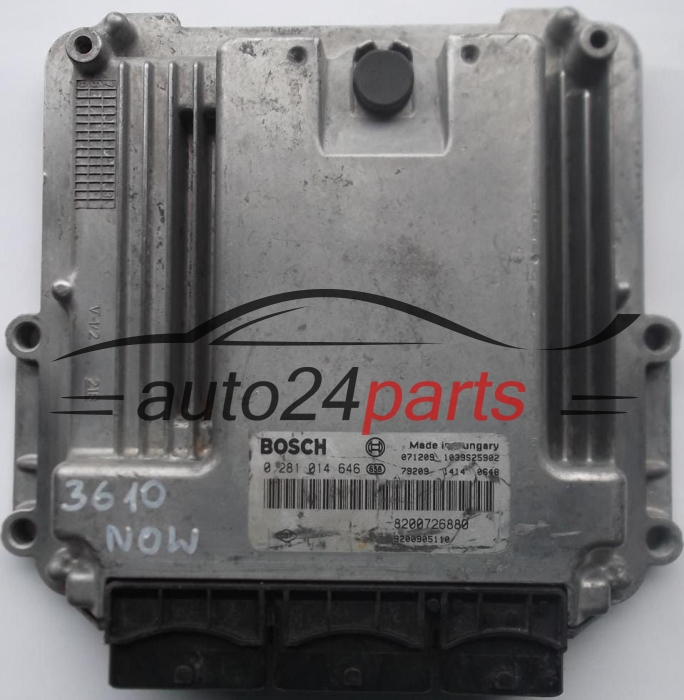 KOMPUTER STEROWNIK SILNIKA RENAULT LAGUNA 2.0 DCI BOSCH 0 281 014 646