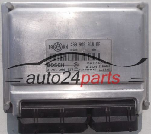 MOTORSTEUERGERÄT ECU STEUERGERAT AUDI A6 1.8 T BOSCH 0261206525, 4B0906018BF