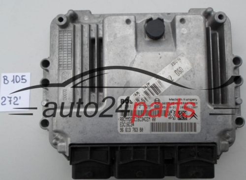 KOMPUTER STEROWNIK SILNIKA PEUGEOT 206 1.4 HDI BOSCH 0 281 012 525, 0281012525, 96 613 763 80, 9661376380, EDC16C34
