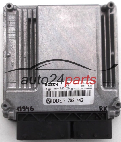 KOMPUTER STEROWNIK SILNIKA BMW E46 BOSCH 0 281 010 565, 0281010565, DDE7 793 443, DDE7793443, 7793443