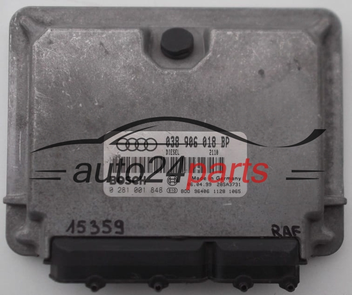 KOMPUTER STEROWNIK SILNIKA AUDI A3 BOSCH 0281001848, 038906018BP