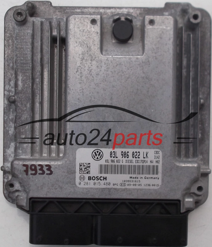 KOMPUTER STEROWNIK SILNIKA VW VOLKSWAGEN GOLF VI 2.0 TDI, BOSCH 0 281 015 480