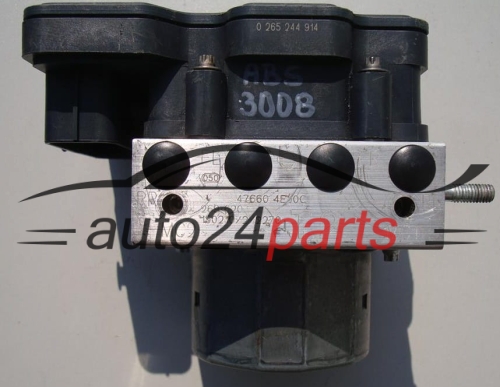 ABS POMPA I STEROWNIK NISSAN QASHQAI BOSCH 0 265 244 914, 0265244914, 47660 4EJ0C, 476604EJ0C, 0265956165