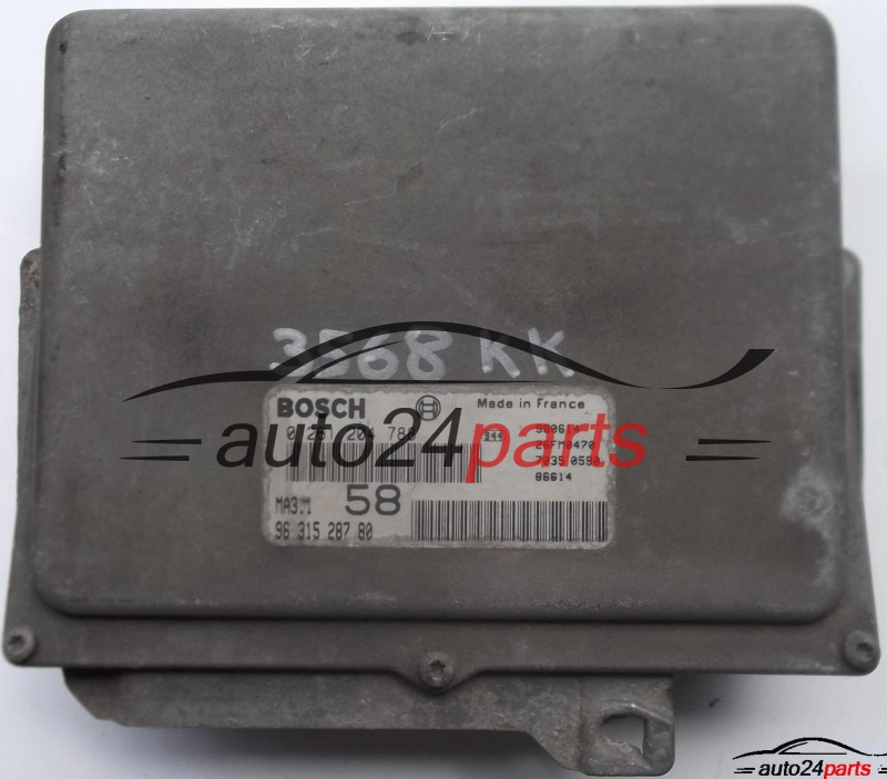 MOTORSTEUERGERÄT ECU STEUERGERÄT CITROEN SAXO PEUGEOT 106 1.1 BOSCH 0261204788