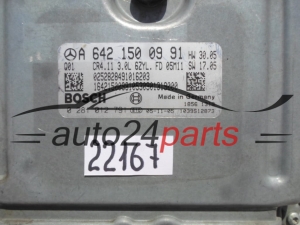 KOMPUTER STEROWNIK SILNIKA MERCEDES W164 3.0 CDI BOSCH 0 281 012 791, 0281012791, A 642 150 09 91, A6421500991, CR4.11 