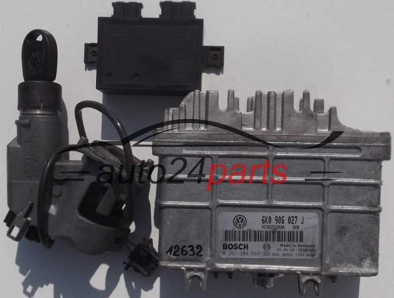 ECU CENTRALITA DE MOTOR SEAT IBIZA CORDOBA VW CADDY INCA POLO 1.4 AKV APQ 6K0906027J, 6K0 906 027 J, BOSCH 0261204844, 0 261 204 844