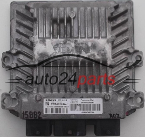 CALCULATEUR MOTEUR CITROEN PEUGEOT 2.2 HDI SIEMENS 5WS40145A-T, 5WS40145AT, SW9653205380, HW9647423380