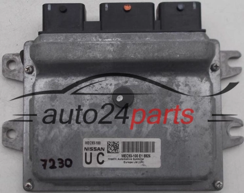 KOMPUTER STEROWNIK SILNIKA NISSAN MICRA 1.6 MEC93-100 UC, MEC93100, E1 8826, MEC93100E18826 - 