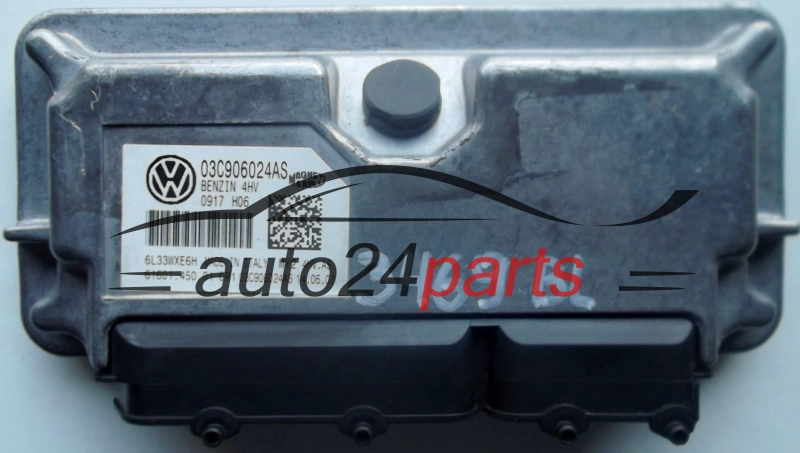Sterownik silnika VOLKSWAGEN SEAT IBIZA 1.4 MAGNETI MARELLI MY2 4HV.AS MY24HVAS 03C906024AS 6160145001 -